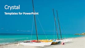  Presentation with cuba - Amazing slide deck having varadero beach in cuba backdrop and a  colored foreground