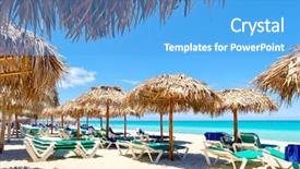  Presentation with august - Slide deck featuring varadero cuba - august 23 2018 background and a teal colored foreground