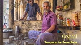  Presentation with varanasi - Cool new PPT layouts with varanasi-india-21-february-2015 backdrop and a tawny brown colored foreground