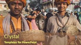  Presentation with varanasi - Amazing PPT theme having varanasi-india-23-february-2015 backdrop and a  colored foreground