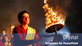  Presentation with varanasi - Cool new PPT theme with varanasi-india-january-18-2019 backdrop and a ocean colored foreground