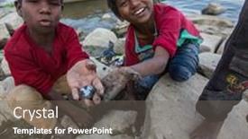  Presentation with gods gift - Theme featuring varanasi-india-mar-13-2018 background and a gray colored foreground