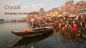  Presentation with early years - PPT theme with varanasi-india-mar-22-2018 background and a  colored foreground
