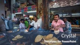  Presentation with shiva - Slide deck enhanced with varanasi-india-mar-25-2018 background and a ocean colored foreground