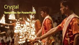  Presentation with varanasi - Beautiful PPT theme featuring varanasi-india-march-20-2013 backdrop and a wine colored foreground