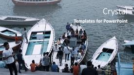  Presentation with varanasi - Cool new presentation design with varanasi-uttar-pradesh-india-july backdrop and a gray colored foreground