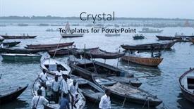  Presentation with varanasi - Amazing presentation having varanasi-uttar-pradesh-india-july backdrop and a light blue colored foreground