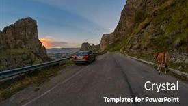  Presentation with driving road - 