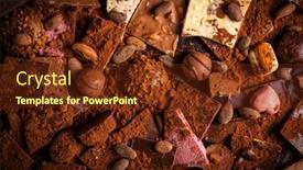  Presentation with cocoa beans - Slide deck consisting of variation-of-chocolate-and-chocolate background and a tawny brown colored foreground