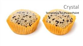  Presentation with japanese - Slide set consisting of variation-of-japanese-mochin-ohagi background and a white colored foreground