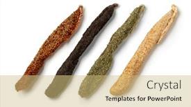  Presentation with spanish - Slide deck with variaton-of-traditional-spanish-fuet background and a yellow colored foreground