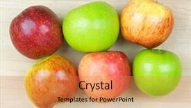  Presentation with gala - Beautiful slides featuring varieties granny smith fuji gala backdrop and a coral colored foreground