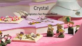  Presentation with jewelry - PPT layouts enhanced with variety of accessories in jewelry background and a  colored foreground