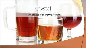  Presentation with alcoholic - Slides having variety-of-alcoholic-drinks-isolated background and a white colored foreground