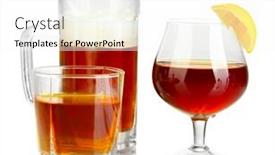  Presentation with alcoholic - Audience pleasing slides consisting of variety-of-alcoholic-drinks-isolated backdrop and a cool aqua colored foreground