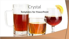  Presentation with alcoholic - Beautiful PPT theme featuring variety-of-alcoholic-drinks-isolated backdrop and a white colored foreground