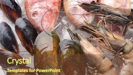  Presentation with seafood - Cool new theme with welcome back to school school backdrop and a tawny brown colored foreground