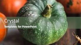  Presentation with cutting concrete - PPT theme enhanced with variety-of-green-and-orange background and a ocean colored foreground