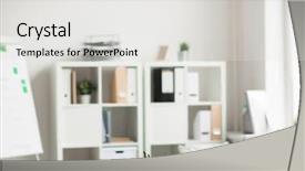  Presentation with workplace accident - Slides having variety of objects on workplace background and a light gray colored foreground