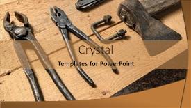  Presentation with diy - Presentation with variety-of-old-vintage-household background and a gold colored foreground