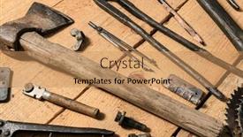  Presentation with diy - Beautiful PPT layouts featuring variety-of-old-vintage-household backdrop and a coral colored foreground