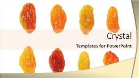  Presentation with background - PPT layouts having variety-of-raisins-isolated background and a blonde colored foreground