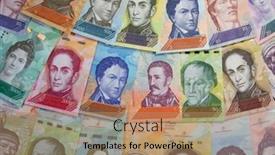  Presentation with banknotes - Cool new slide set with variety-of-south-american-banknotes backdrop and a coral colored foreground