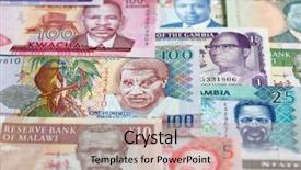  Presentation with african landscape ethiopia - Amazing PPT layouts having variety of the african banknotes backdrop and a coral colored foreground