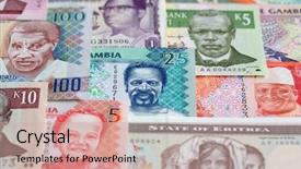  Presentation with african americans and food - Slide deck consisting of variety of the african banknotes background and a  colored foreground