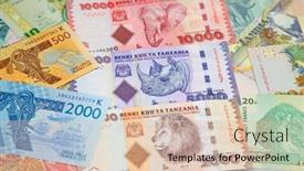  Presentation with banknotes - Cool new PPT theme with variety-of-the-african-banknotes backdrop and a lemonade colored foreground