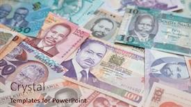  Presentation with marinated pickles variety preserving jars - Slide deck featuring variety-of-the-african-banknotes background and a soft green colored foreground