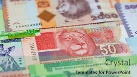  Presentation with african americans and food - Slide deck having variety-of-the-african-banknotes background and a seafoam green colored foreground