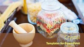  Presentation with shapes - Presentation having variety-of-types-and-shapes background and a tawny brown colored foreground