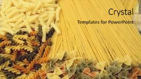  Presentation with shapes - Theme having variety-of-types-and-shapes background and a yellow colored foreground