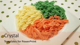  Presentation with shapes - Presentation featuring variety-of-types-and-shapes background and a coral colored foreground