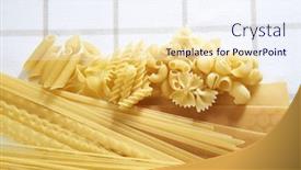  Presentation with shapes - PPT theme consisting of variety-of-types-and-shapes background and a sky blue colored foreground