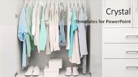  Presentation with debt collection - Audience pleasing presentation theme consisting of variety show - collection of clothes hanging backdrop and a lemonade colored foreground