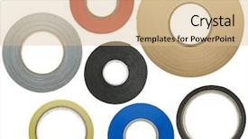  Presentation with duct - Slide deck having various adhesive tapes isolated background and a lemonade colored foreground