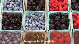  Presentation with berries - Presentation theme with various-berries-in-boxes background and a  colored foreground