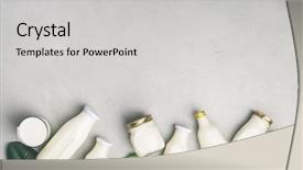  Presentation with soy milk - Audience pleasing slides consisting of various bottles of milk backdrop and a light gray colored foreground