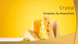 Presentation with cheese - Slide deck consisting of various-cheese-on-board-over background and a light gray colored foreground