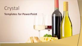  Presentation with red wine cheese - Theme enhanced with various-cheese-on-board-red background and a lemonade colored foreground