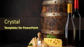  Presentation with red wine cheese - Presentation theme enhanced with various-cheese-on-board-red background and a tawny brown colored foreground