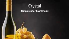  Presentation with wine book cheese - Slides having various-cheese-on-board background and a black colored foreground