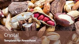  Presentation with peanuts - Amazing presentation theme having various-chestnuts-and-peanuts-food backdrop and a tawny brown colored foreground
