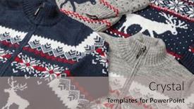  Presentation with wool - Presentation enhanced with various-children-s-knitted-scandinavian background and a light gray colored foreground