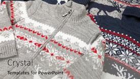  Presentation with christmas sale - Presentation featuring various-children-s-knitted-scandinavian background and a light gray colored foreground