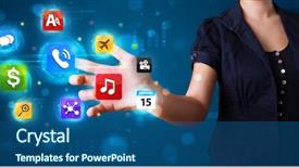  Presentation with high tech - Amazing slide deck having various collection of high tech backdrop and a ocean colored foreground