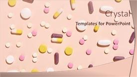  Presentation with covid 19 pills - Presentation theme having various-colourful-pills-on-neutral background and a lemonade colored foreground