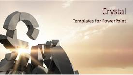  Presentation with blue sky - Audience pleasing PPT theme consisting of various damaged currency symbols backdrop and a lemonade colored foreground